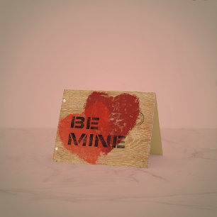 Cartão De Festividades Estêncil sobre madeira — adicione sua foto.