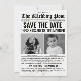 Cartão De Festividades Estes Miúdos Estão se Casando Jornal de Casamento