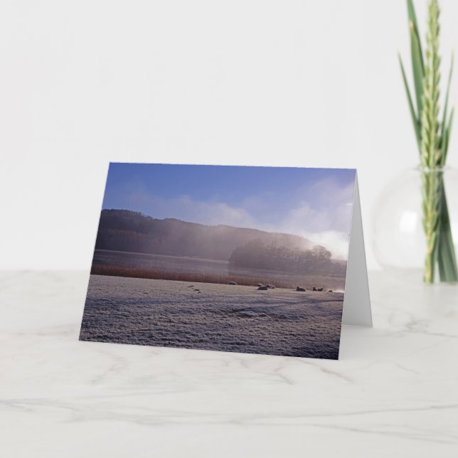 Cartão De Festividades Esthwiate Water Winter (Frente)