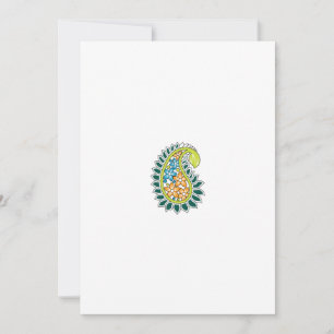 Cartão De Festividades Estilo Decorativo, Azul Escuro Verde, Acácia
