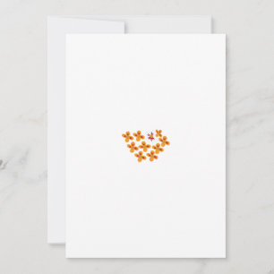Cartão De Festividades Estilo Decorativo, Laranja Baço, Vermelho Cornell