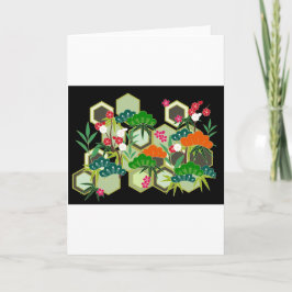 Cartão De Festividades Estilo Japonês do Dia do ano novo