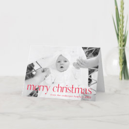 Cartão De Festividades Estilo Simples Vermelho Feliz Natal 2 Foto