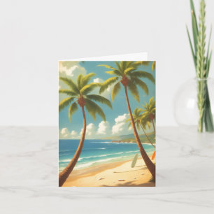 Cartão De Festividades Estilo Vintage Havaiano Viagem Aloha Do Havaí