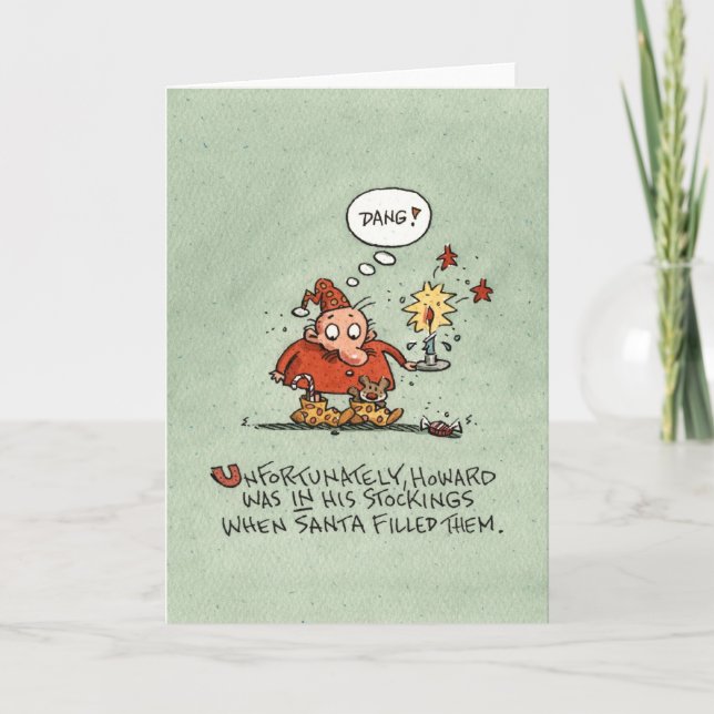 Cartão De Festividades Estoque de Natal (Frente)