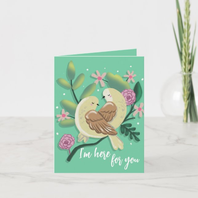 Cartão De Festividades Estou aqui para você (Frente)