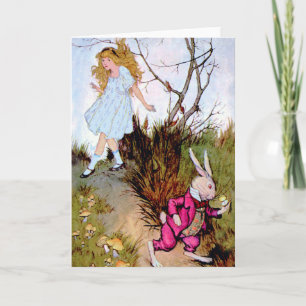 Cartão De Festividades Estou atrasado, estou atrasado para um encontro mu