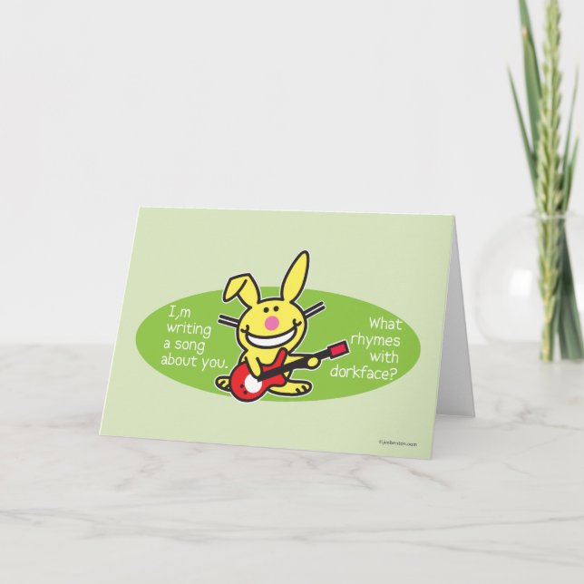 Cartão De Festividades Estou Escrevendo de uma canção (Frente)