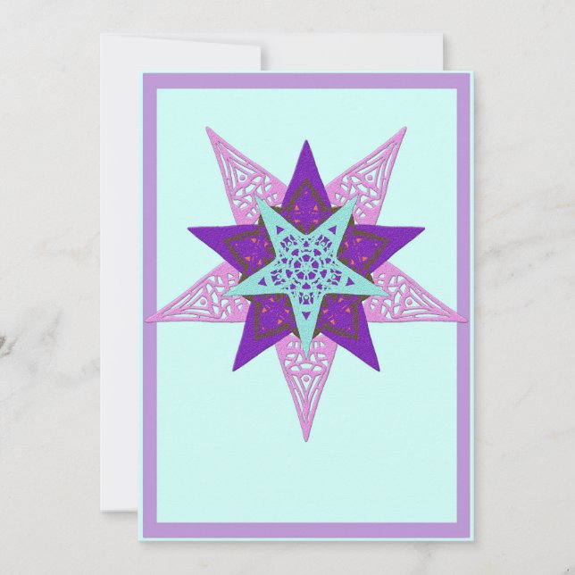 Cartão De Festividades Estrela (Frente)
