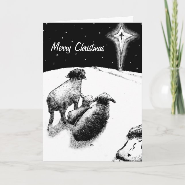 Cartão De Festividades Estrela brilhante (Frente)