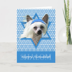 Cartão De Festividades Estrela de Hanukkah de David - Chinês Detido