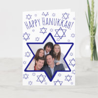 Estrela Festiva de David Photo Frame Hanukkah