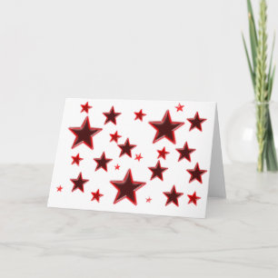 Cartão De Festividades Estrela Vermelha