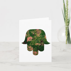 Cartão De Festividades Estúdio de Pintura de Balão Hamsa de Jardim Arte