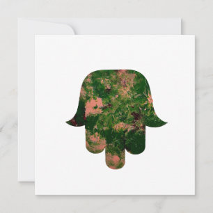Cartão De Festividades Estúdio de Pintura de Balão Hamsa de Jardim Arte