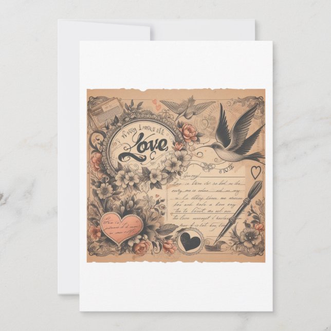 Cartão De Festividades 🖋️ ❤️ Eterno Cartas 📜 💘 (Frente)