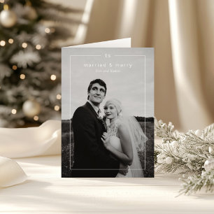 Cartão De Festividades Eterno Foto Moderna Novo Natal