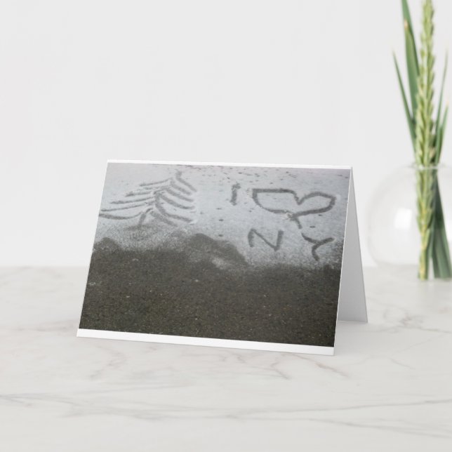 Cartão De Festividades Eu adoro o Natal em Nova Iorque (Frente)