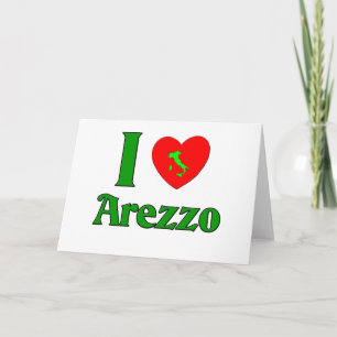 Cartão De Festividades Eu amo Arezzo Italia