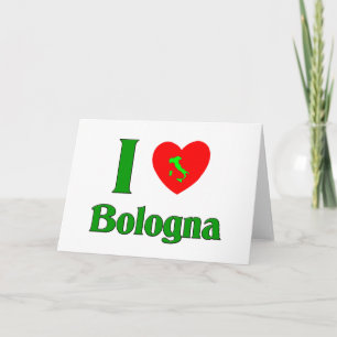 Cartão De Festividades Eu Amo Bolonha