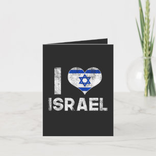 Cartão De Festividades Eu Amo Israel