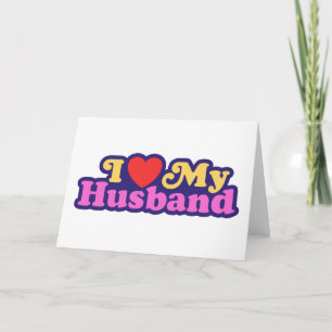 Cartão De Festividades Eu amo meu marido