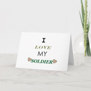 Cartão De Festividades Eu Amo Meu Soldado 2