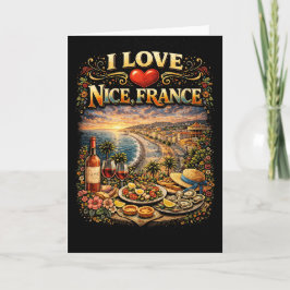 Cartão De Festividades Eu Amo Nice