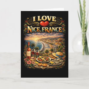 Cartão De Festividades Eu Amo Nice