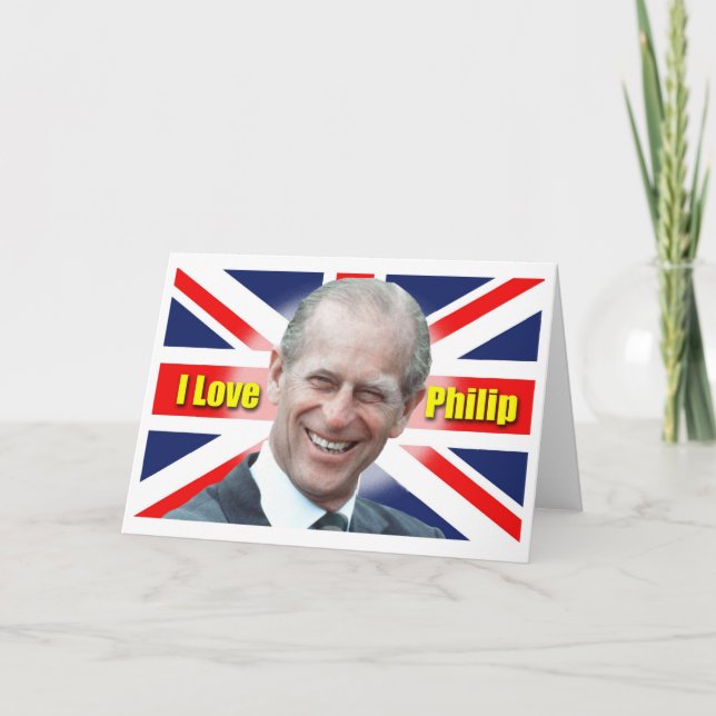 Cartão De Festividades Eu Amo Philip (Frente)