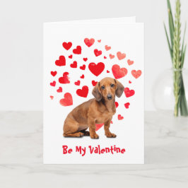 Cartão De Festividades Eu Amo Você Cachorro Dachshund Dia dos Namorados