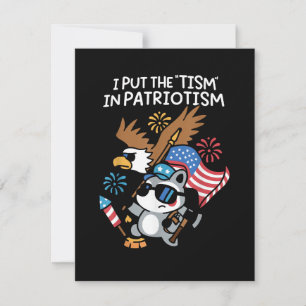 Cartão De Festividades Eu Coloquei o Tismo no Águia Atlética Patriotismo