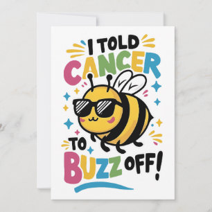 Cartão De Festividades Eu disse ao Cancer para o Buzz sair