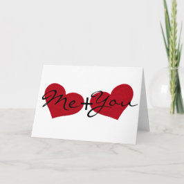 Cartão De Festividades Eu e você, Dia de os namorados Cardíaco