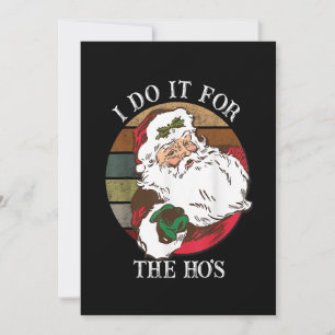 Cartão De Festividades Eu Faço Isso Para as Putaças Engraçado Natal Inapr