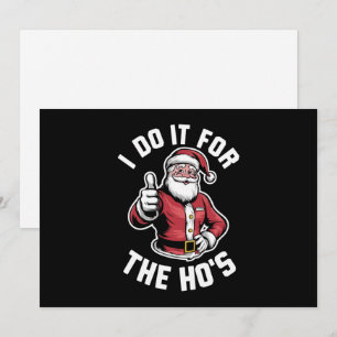 Cartão De Festividades Eu faço isso pelas Enfermeiras Pai Natal Natal Div