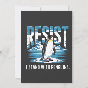 Cartão De Festividades Eu fiquei com os pinguins