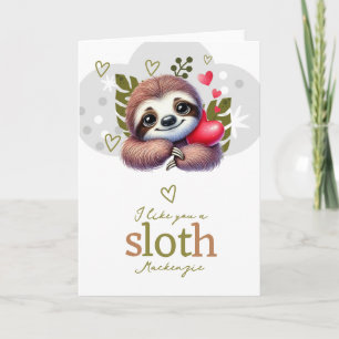 Cartão De Festividades Eu gosto de você, Namorados personalizados