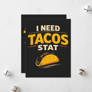 Cartão De Festividades Eu Preciso de Tacos Já