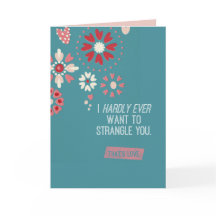 Eu quero mal nunca estrangulá-lo