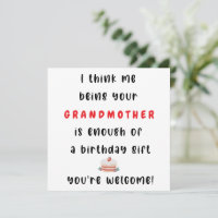 Eu Ser Sua Avó É O Suficiente Para Um Aniversário.