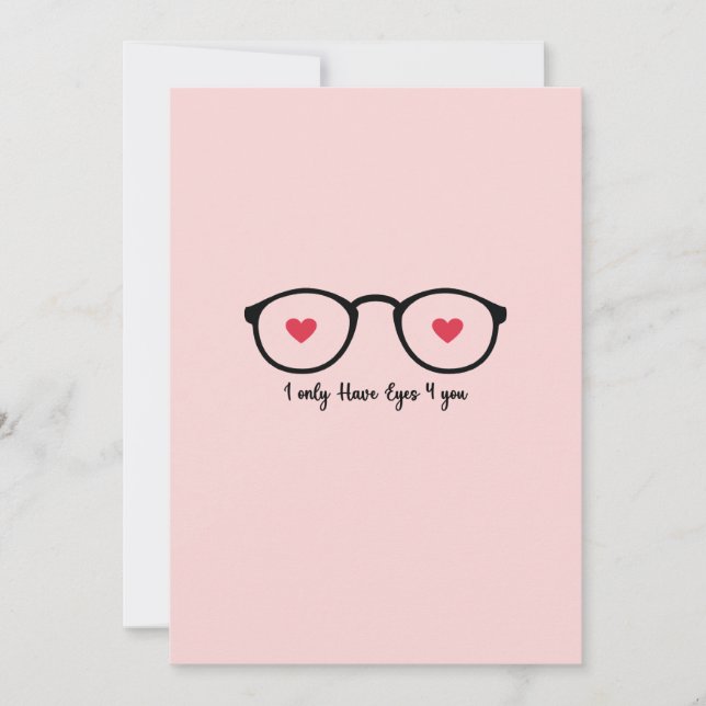 Cartão De Festividades Eu só tenho olhos para você (Frente)