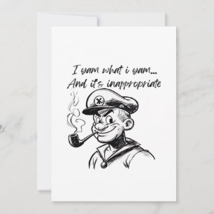 Cartão De Festividades Eu Sou o Que Eu Sou Batata Doce Ação de Graças Pre