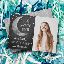 Cartão De Festividades Eu Te Amo Ao Dia de os namorados Da Lua E Trás