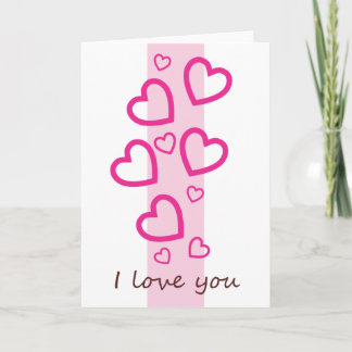 Cartão De Festividades Eu Te Amo Cartaz