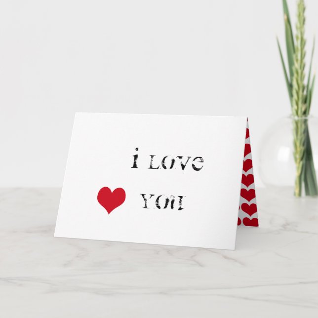 Cartão De Festividades Eu Te Amo Muito Dia de os namorados (Frente)