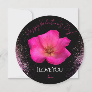 Cartão De Festividades Eu Te Amo - Rosa - Personalizado Tendência do Dia