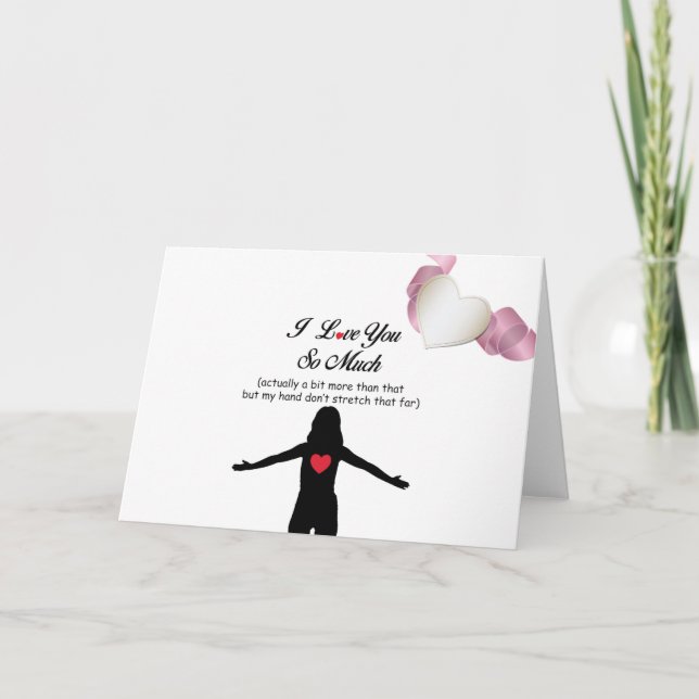 Cartão De Festividades Eu Te Amo Tanto (Frente)