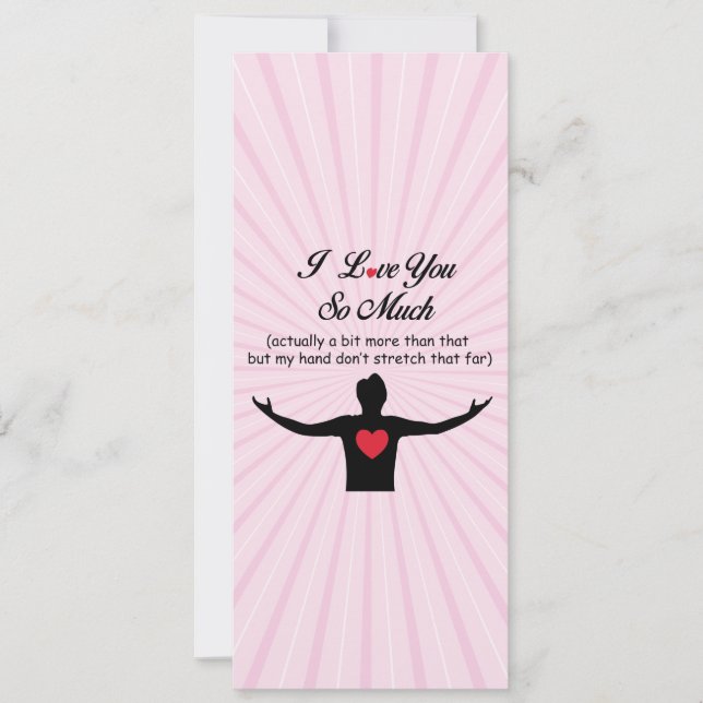 Cartão De Festividades Eu Te Amo Tanto (Frente)