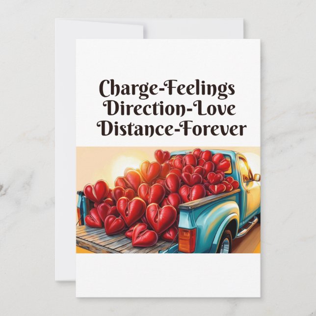 Cartão De Festividades Eu trago amor (Frente)